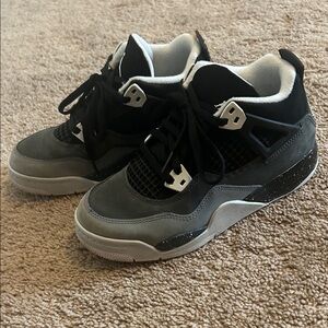 Boys Black and Gray Jordan Sneakers
